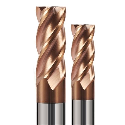 LLMWFA 1 2 3 4 5 6 7 8 9–20 mm Schneidwerkzeug mit Legierungsbeschichtung, HRC55-Hartmetall-Schaftfräser, 4-schneidiger Metallfräser, Stück(7X20X8X60mm) von LLMWFA