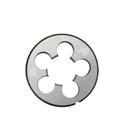 LLMWFA 5 Stück legierter Stahl-Rechtsgewindeschneider, M1 x 0,25 M13,75, metrischer Rundschneider, HSS-Schneidwerkzeug, runder Gewindeschneider(M12x1) von LLMWFA