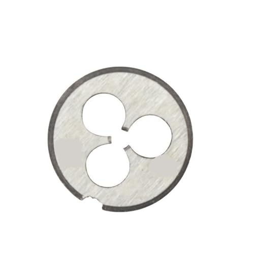 LLMWFA 5 Stück legierter Stahl-Rechtsgewindeschneider, M1 x 0,25 M13,75, metrischer Rundschneider, HSS-Schneidwerkzeug, runder Gewindeschneider(M3x0.5) von LLMWFA