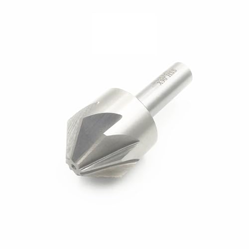 LLMWFA Anfasfräser Lochdurchmesser 6 14 50 mm, Mehrblattfräser 60/90/120 Grad, Hochgeschwindigkeitsstahl-Anfasfräser 1 Stück(16mm x 90) von LLMWFA