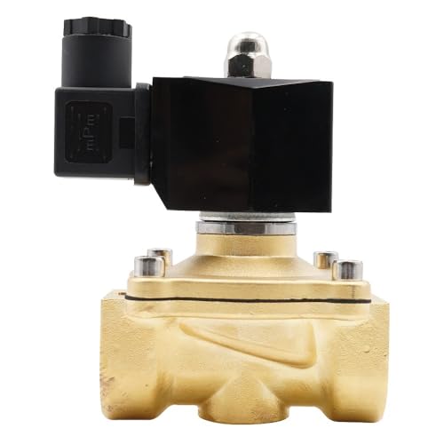 LLMWFA IP65 Vollständig geschlossenes Spulenmagnetventil, NBR AC220V DC12V 24V Normalerweise Wasserventil G3/8 G1/2 G3/4 G1 G1-1/4 G1-1/2 G2"(1 INCH x 110) von LLMWFA