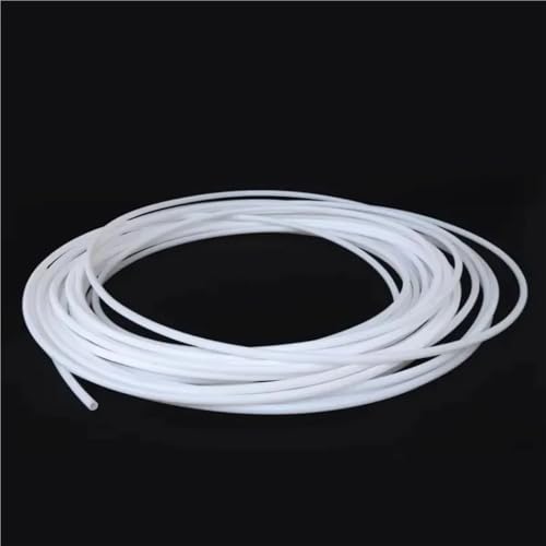 LLMWFA Milchweißer PTFE-Schlauch, 3D-Drucker-Teilerohr 1/3/5/10 m, ID 0,5 1 2, 3 4 6 7 8 10 mm F46 isolierter Schlauch starres Rohr 600 V kV(0.8MM X 1.6MM X 3 METERS) von LLMWFA