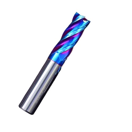 LLMWFA Quadratischer Fräser, CNC-Schneidwerkzeuge, 4-schneidiger Wolframstahl-Fräser, HRC65-Legierungs-Hartmetall-Frässchaftfräser(20X70X20X150mm) von LLMWFA