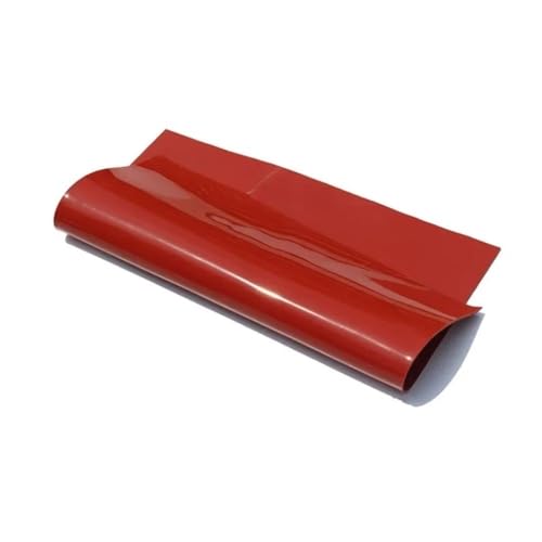 LLMWFA Rot/Schwarz/Weiß Silikonfolie, 500x500mm Silikonkautschukfolie, 0,5~5mm Silikondichtungsmatte for Garage und Zuhause, 1Stk(Red,1mm) von LLMWFA