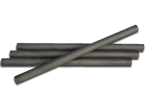 LLMWFA Runder Graphit-Massivstab, Graphit-Elektrozylinderstab, Elektrodenkohlenstoffstab for DIY-Schmelzgusszubehör 5 Stück(4x100mm) von LLMWFA