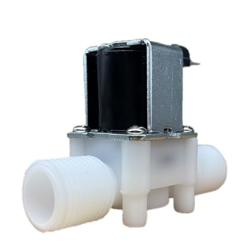 Normalerweise geschlossenes Wasserregelventil AC 220 V d c 12 V 24 V, 1/2 Zoll 3/4 Zoll Außengewinde Kunststoff-Wasserregler, Magnetventilschalter(3/4 INCH x 12) von LLMWFA
