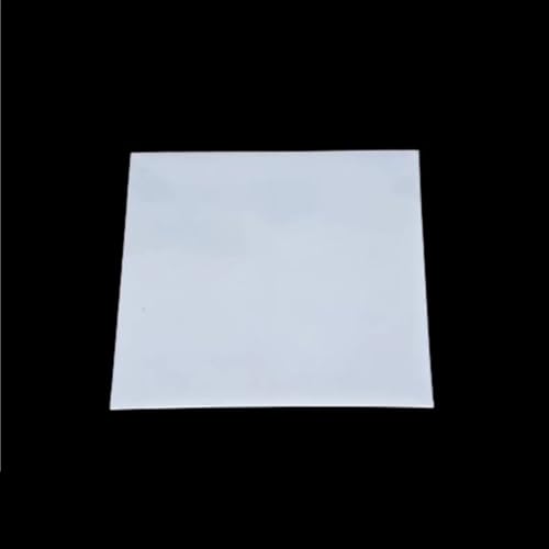 Silikonkautschukplatte 500 x 500 mm, leicht zu schneidende Silikonkautschukplatte, rot-schwarz-weiße flexible Silikonplatte 1–5 mm(White,1.5mm) von LLMWFA
