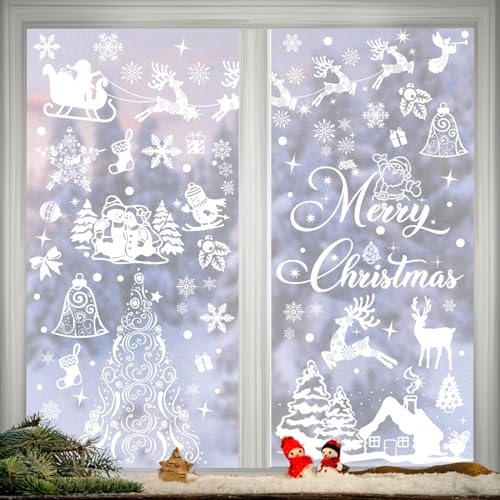 Fensterbilder Weihnachten,Fensterbilder Weihnachten Selbstklebend Weihnachtsdeko,Schneeflocken Fensterdeko Aufkleber für Türen,Schaufenster,Deko,Wiederverwendbar Weihnachten Schneeflocken Fenster Fensterbilder Weihnachten,Fensterbilder Weihnachten Selbstklebend Weihnachtsdeko,Schneeflocken Fensterdeko Aufkleber für Türen,Schaufenster,Deko,Wiederverwendbar Weihnachten Schneeflocken Fenster von LLNRC