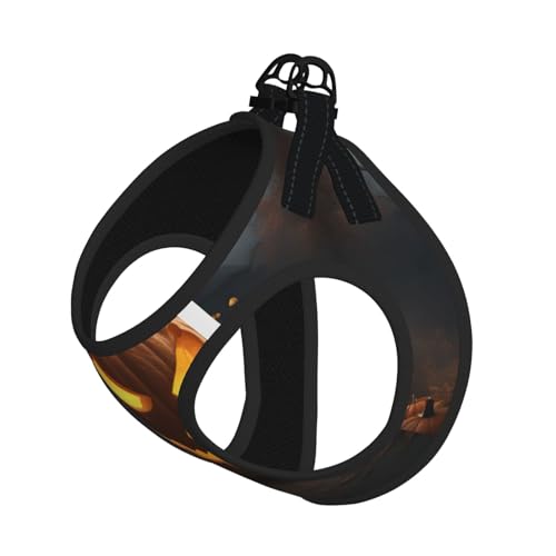 L Haustier-Leine, Hundegeschirr, kleine Größe, Halloween-Kürbis-Druck, Leinen-Set mit Schnalle, Hundebegleiter, Outdoor-Spaziergänge L Haustier-Leine, Hundegeschirr, kleine Größe, Halloween-Kürbis-Druck, Leinen-Set mit Schnalle, Hundebegleiter, Outdoor-Spaziergänge von LLOTPQ