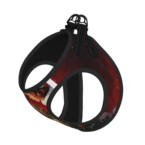 L Pet Leash Vest Dog Harness - Small Size Christmas Magic Print Leash Set with Buckle, Canine Companion Outdoor dog walking L Pet Leash Vest Dog Harness - Small Size Christmas Magic Print Leash Set with Buckle, Canine Companion Outdoor dog walking von LLOTPQ
