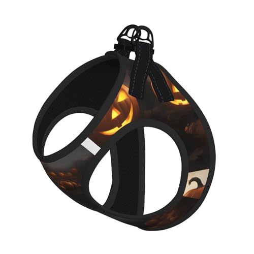 M Pet Leash Vest Dog Harness - Small Size Halloween Pumpkin Print Leash Set with Buckle, Canine Companion Outdoor dog walking M Pet Leash Vest Dog Harness - Small Size Halloween Pumpkin Print Leash Set with Buckle, Canine Companion Outdoor dog walking von LLOTPQ