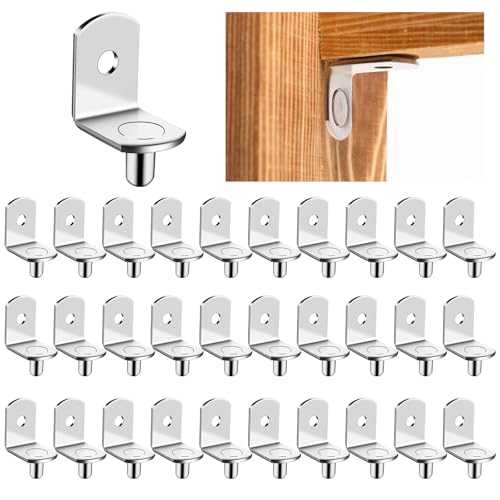 30 Stück Regalbodenträger,L-Förmige Unsichtbar Regalhalterung,Langlebig Einlegeboden Halter für Bücherregale, Kleiderständer, Schränke 30 Stück Regalbodenträger,L-Förmige Unsichtbar Regalhalterung,Langlebig Einlegeboden Halter für Bücherregale, Kleiderständer, Schränke von LLOUSSAK