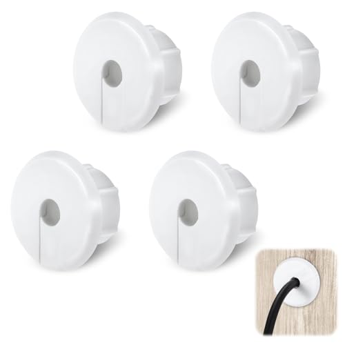 4 Stück Wall Bushing Grommet Wanddurchführungen,Weiße Mauerdurchführung Kabel,1-Zoll Wandloch Durchführungen für TV, Computer, Internetanschluss 4 Stück Wall Bushing Grommet Wanddurchführungen,Weiße Mauerdurchführung Kabel,1-Zoll Wandloch Durchführungen für TV, Computer, Internetanschluss von LLOUSSAK