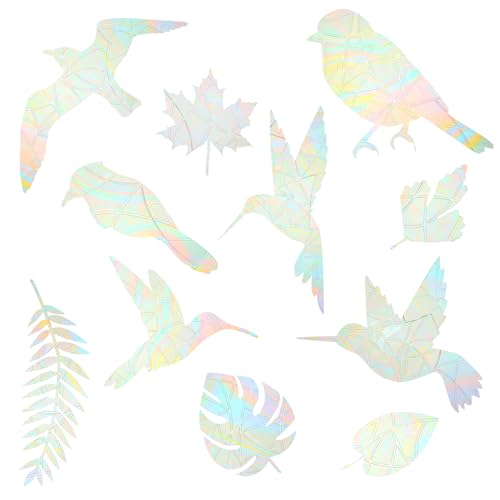 22 Stück Fensteraufkleber Vogelschutz, Durchscheinend Abstaubt Alarm Vogel Aufkleber, Regenbogen Fenster Sticker Folie Gegen Vogelschlag, Vogelschläge an Türen und Fenstern Glas Dekor 22 Stück Fensteraufkleber Vogelschutz, Durchscheinend Abstaubt Alarm Vogel Aufkleber, Regenbogen Fenster Sticker Folie Gegen Vogelschlag, Vogelschläge an Türen und Fenstern Glas Dekor von LLOUSSAK