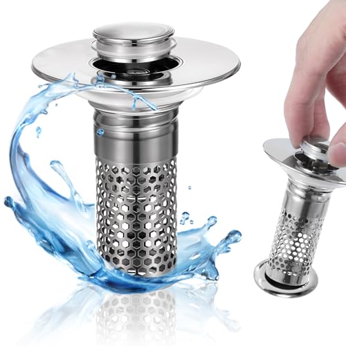WaschbeckenstöPsel für 33-41mm, Abflussstopfen füR Aufsatzwaschbecken, Universal Pop Up Abflusssieb Ablaufgarnitur Stöpsel Waschbecken, Sink Stopper Ersatz für Bad und Küche WaschbeckenstöPsel für 33-41mm, Abflussstopfen füR Aufsatzwaschbecken, Universal Pop Up Abflusssieb Ablaufgarnitur Stöpsel Waschbecken, Sink Stopper Ersatz für Bad und Küche von LLOUSSAK