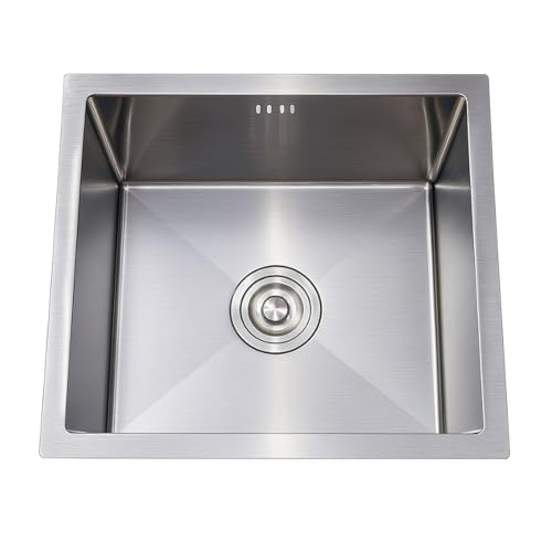 Edelstahl Küchenspüle Einbauspüle Moderne Rechteckig Spülbecken 1 Becken Unterbauspüle Silber Ausgussbecken öl- und kratzfest Waschbecken für Bar,Balkon,Wohnwagen Edelstahl Küchenspüle Einbauspüle Moderne Rechteckig Spülbecken 1 Becken Unterbauspüle Silber Ausgussbecken öl- und kratzfest Waschbecken für Bar,Balkon,Wohnwagen von LLPEIJIE026