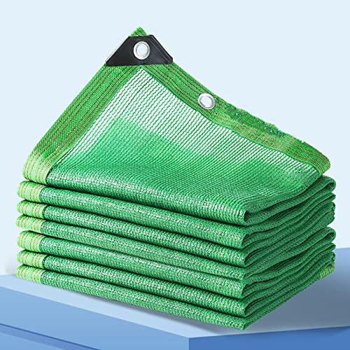 LLPEIJIE026 Schattiernetz,Schattiergewebe,Schattennetz Grün Sonnenschutz HDPE Sichtschutz,UV-beständiges,Antialterung,für Gewächshaus,Garten,Balkon,Terrasse,Pflan (3x3m/9.8x9.8ft) von LLPEIJIE026