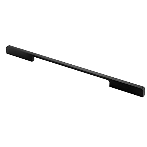 Schwarz Griffe Moderne Bogengriffe Schrankgriffe Möbelgriff Schubladengriff Stangengriff Küchegriffe Gebürstetem Aluminium,Kommodengriff Türgriff Hardware Profilgriff (Hole center:384mm) von LLPEIJIE026