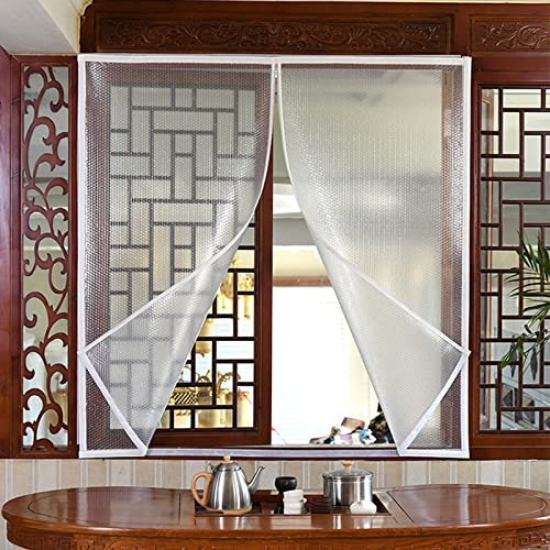 Wärmeschutzvorhang,Thermo Vorhang Isolier Schutz Panel,Fensterfolie Selbsthaftend,Sichtschutzfolie Fenster,Kälteschutz,Wasserdicht Winddicht Staubschutz,Warmer Vorhänge (W*H:150x130cm/59x41in) von LLPEIJIE026