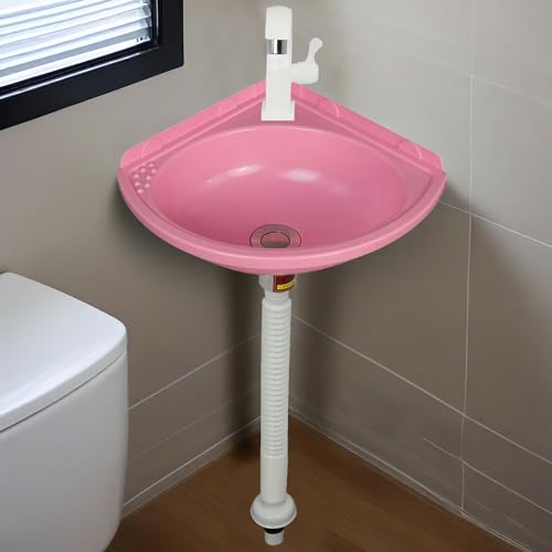 Waschbecken aus Kunststoff,Eckwaschbecken Zur Wandmontage, Handwaschbecken Klein WC Waschtisch,Badezimmer Waschschale Becken mit Ablaufgarnitur,Modernes Mini-Küchenspüle Waschbecken aus Kunststoff,Eckwaschbecken Zur Wandmontage, Handwaschbecken Klein WC Waschtisch,Badezimmer Waschschale Becken mit Ablaufgarnitur,Modernes Mini-Küchenspüle von LLPEIJIE026