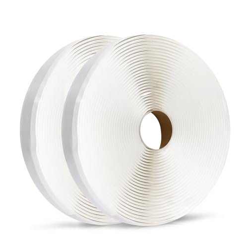 LLPT Butyl-Klebeband | 3mm×13mm×10M | ichtband selbstklebend | Wasserdichtes Klebeband | Reparatur-klebeband | Ideal für RV-Fenster Bootsabdichtung und EPDM-Dächer(WST052) | Weiß | 2er-Pack von LLPT