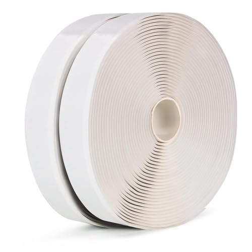 LLPT Butyl Klebeband | Dichtband selbstklebend | Wasserdichtes Klebeband | Reparatur-klebeband | Weiß | Ideal für RV-Fenster Bootsabdichtung und EPDM-Dächer (WST342) | 2er-Pack | 1,9cm x 10m von LLPT
