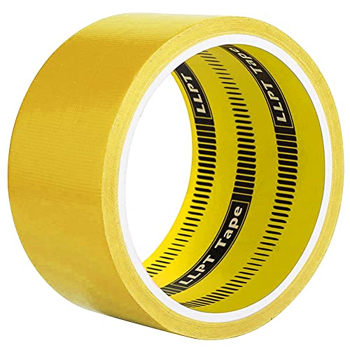 LLPT Klebeband Gewebeband Hochwertiges Farbiges Klebeband Geeignet für DIY Handwerk Dekoration für den Innen- und Außenbereich, 1 Rollen 50MM x 9M Gelb (DT601YL) von LLPT