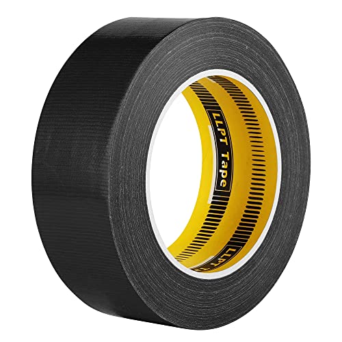 LLPT Klebeband Panzertape Gewebeband Panzerband Premium-Qualität 40MM*30M*0.28MM Leicht reißbar Rückstandsfrei Starker Kleber Farbe Schwarz (DT401) von LLPT