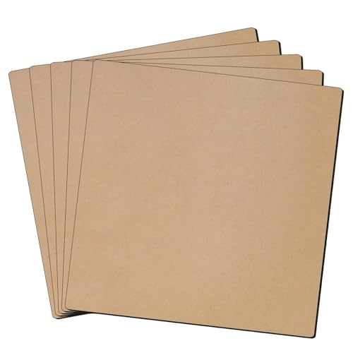 LLPT Magnetfolie Klebrig | Flexible Kühlschrank-Magnetfolie, klebriges Magnetpapier | für Fotos Bilder Bildung DIY Basteln Schilder(MSA555) | 5 Stück | 12.7CM x 12.7CM von LLPT