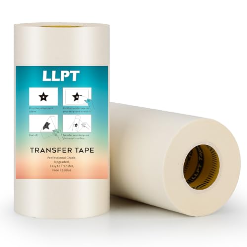 LLPT Professionelles Niveau Transferfolie Plotter für Vinyl 155mm x 30m Wählen Sie Vinyl Einfach und ohne Rückstände für Bastelschneider Aufkleber Glasfenster Türen Schilder und DIY (PG6100TT) von LLPT