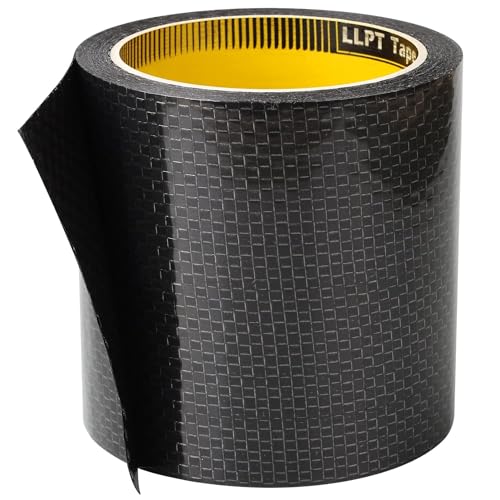LLPT RV Unterbauchband 101mm x 7m 1 Rollen Wasserdichtes Strapazierfähiges Selbstklebendes Geflochtenes Reparaturband für Reparatur von Wohnmobil Wohnmobilanhängern (RUT42301) von LLPT