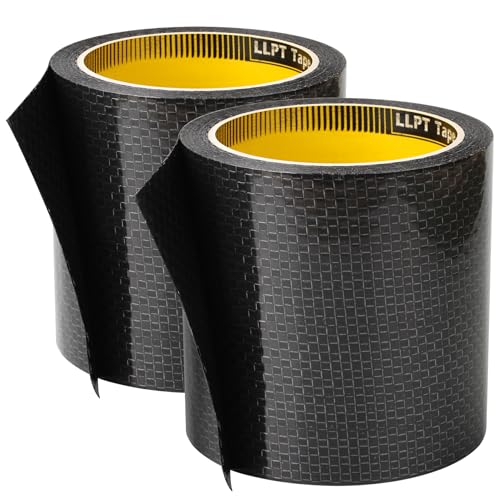 LLPT RV Unterbauchband 101mm x 7m 2 Rollen Wasserdichtes Strapazierfähiges Selbstklebendes Geflochtenes Reparaturband für Reparatur von Wohnmobil Wohnmobilanhängern (RUT42302) von LLPT