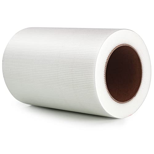 LLPT Selbstklebend Gewebeband Glasfaser-Gewebe 20 cm x 30 m Industriequalität Extra Stärke 200g Fasergewebe Schwere Reparaturband für Nahtflicken Wandriss Nahtreparatur Farbe Weiß (DRF810) von LLPT