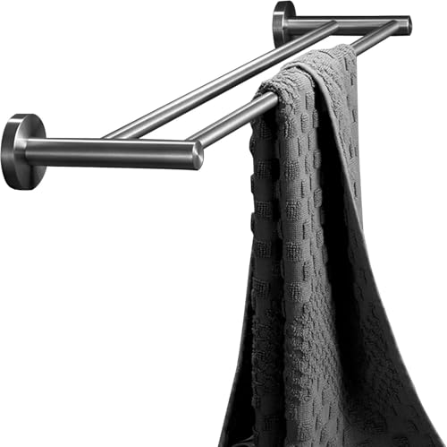 Handtuchstange aus Edelstahl für Badezimmer und Küche, Wandmontage, 80 cm Langer Handtuchhalter mit gebürstetem Silber-Finish, inklusive Befestigungsschrauben Handtuchstange aus Edelstahl für Badezimmer und Küche, Wandmontage, 80 cm Langer Handtuchhalter mit gebürstetem Silber-Finish, inklusive Befestigungsschrauben von LLQAI
