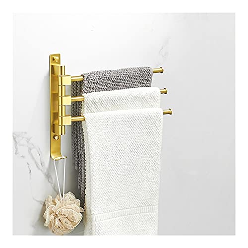 LLQAI Handtuchhalter Handtuchständer Handtuchhalter Handtuchstange Handtuchstange Aluminium 2-5 Schwenkbare Badezimmer Handtuchstange, Badetuchhalter, Handtuchhalter mit Haken, Gebürstet LLQAI Handtuchhalter Handtuchständer Handtuchhalter Handtuchstange Handtuchstange Aluminium 2-5 Schwenkbare Badezimmer Handtuchstange, Badetuchhalter, Handtuchhalter mit Haken, Gebürstet von LLQAI
