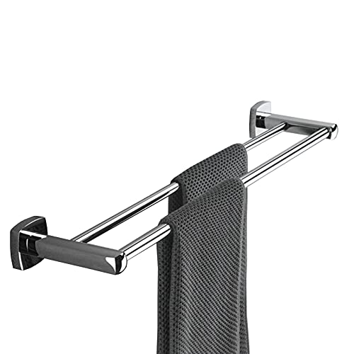 LLQAI Handtuchhalter aus massivem Kupfer, Handtuchhalter mit poliertem Chrom-Finish, Handtuchstange, an der Wand montierter doppelter Handtuchhalter, Handtuchstange für Badezimmer oder K LLQAI Handtuchhalter aus massivem Kupfer, Handtuchhalter mit poliertem Chrom-Finish, Handtuchstange, an der Wand montierter doppelter Handtuchhalter, Handtuchstange für Badezimmer oder K von LLQAI