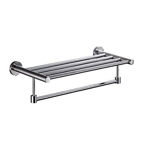 LLQAI Handtuchhalter für Badezimmer, aus Edelstahl 304, an der Wand befestigter Organizer mit Duschhalter, Größe 50 cm LLQAI Handtuchhalter für Badezimmer, aus Edelstahl 304, an der Wand befestigter Organizer mit Duschhalter, Größe 50 cm von LLQAI