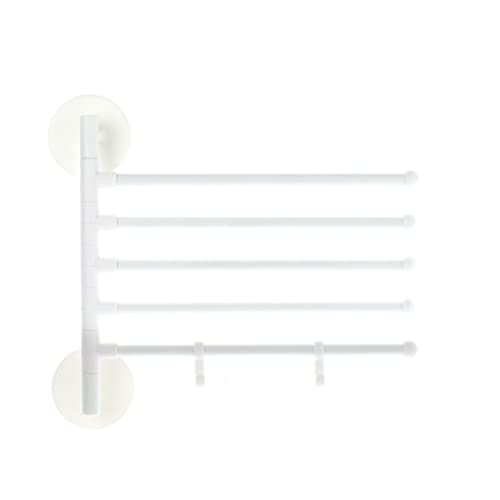 LLQAI Handtuchhalter fürs Badezimmer, Wandmontage, mit Schwenkstange und Selbstklebendem Haken, Handtuch-Organizer zur Badaufbewahrung und als Handtuchhalter LLQAI Handtuchhalter fürs Badezimmer, Wandmontage, mit Schwenkstange und Selbstklebendem Haken, Handtuch-Organizer zur Badaufbewahrung und als Handtuchhalter von LLQAI