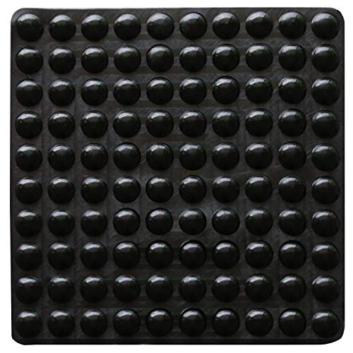 100 PCS Gummipads Selbstklebend Puffer Stoßstangen selbst Stick geruschd mpfenden Pads klein klar Soft Close Schrank & Mbel Stostangen 9mm Durchmesser x 3mm - schwarz von LLRY