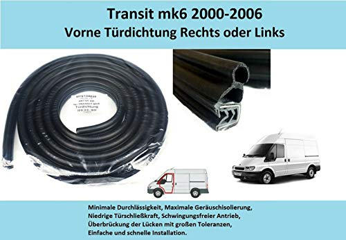 Türdichtung Kompatibel mit Ford Transit MK6 Gummidichtung Tür Dichtung 2000-2006 Vorne Rechts oder Links von LLS