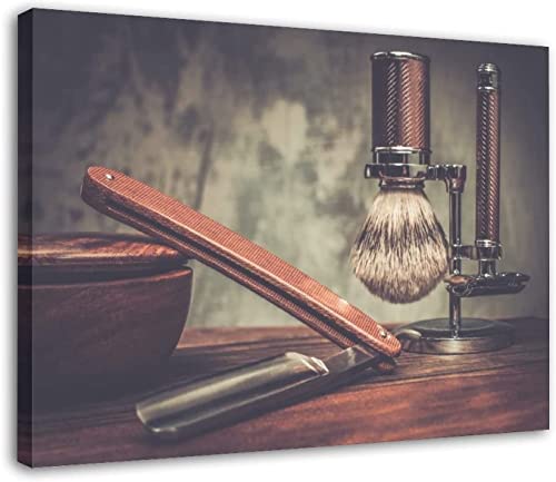 LLSL wall art leinwandbild (50x70cm-Kein Rahmen )Barbershop Barber Shop Ideen Friseursalon Friseursalon Leinwand Gemälde für Schlafzimmer Wohnzimmer von LLSL