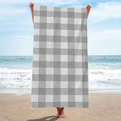 LLSZAHD Mikrofaser Handtuch 3D Karomuster Strandtuch Groß 70x150cm Mikrofaser Strandtuch HandtüCher Schnelltrocknend-Ultra Leicht Sandfreies Strandhandtuch StrandtüCher LLSZAHD Mikrofaser Handtuch 3D Karomuster Strandtuch Groß 70x150cm Mikrofaser Strandtuch HandtüCher Schnelltrocknend-Ultra Leicht Sandfreies Strandhandtuch StrandtüCher von LLSZAHD