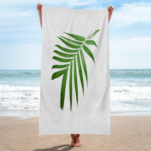 LLSZAHD Mikrofaser Strandtuch XXL Grüne Blätter StrandtüCher Groß 90x180cm Mikrofaser Strandtuch HandtüCher Schnelltrocknend-Ultra Leicht Sandfreies Strandhandtuch StrandtüCher LLSZAHD Mikrofaser Strandtuch XXL Grüne Blätter StrandtüCher Groß 90x180cm Mikrofaser Strandtuch HandtüCher Schnelltrocknend-Ultra Leicht Sandfreies Strandhandtuch StrandtüCher von LLSZAHD