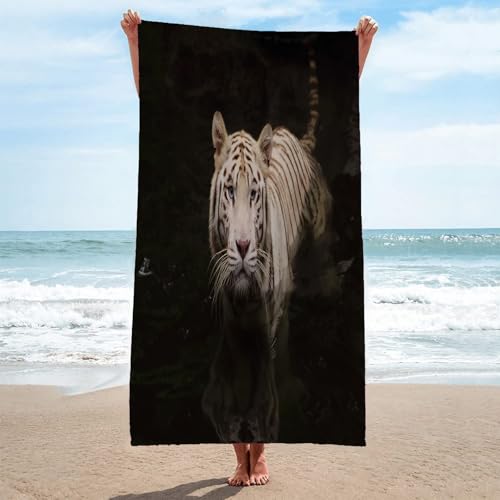 LLSZAHD Mikrofaser Strandtuch XXL Tiger StrandtüCher Groß 90x180cm Mikrofaser Strandtuch HandtüCher Schnelltrocknend-Ultra Leicht Sandfreies Strandhandtuch StrandtüCher LLSZAHD Mikrofaser Strandtuch XXL Tiger StrandtüCher Groß 90x180cm Mikrofaser Strandtuch HandtüCher Schnelltrocknend-Ultra Leicht Sandfreies Strandhandtuch StrandtüCher von LLSZAHD