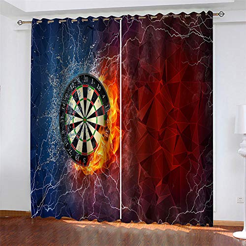 LLWERSJ Ösen Gardinen Verdunkelungsvorhang Dart-Plattenspieler Vorhang Blickdicht Wärmeisolierung Gardine Polyester kinderzimmer Schlafzimmer Curtains Blickdicht 2er Set B110 x H215cm LLWERSJ Ösen Gardinen Verdunkelungsvorhang Dart-Plattenspieler Vorhang Blickdicht Wärmeisolierung Gardine Polyester kinderzimmer Schlafzimmer Curtains Blickdicht 2er Set B110 x H215cm von LLWERSJ