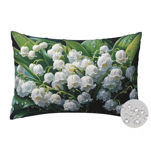 Kissenbezug 40x70 cm 2er Set Outdoor Kissen Pflanzen Kissenbezüge Wasserfest Atmungsaktiv Sofakissen Blume Wassertropfen Dekorative Kissenhülle Dekokissen für Balkon Terrasse Patio Garten Dekor -FS538 Kissenbezug 40x70 cm 2er Set Outdoor Kissen Pflanzen Kissenbezüge Wasserfest Atmungsaktiv Sofakissen Blume Wassertropfen Dekorative Kissenhülle Dekokissen für Balkon Terrasse Patio Garten Dekor -FS538 von LLWYH