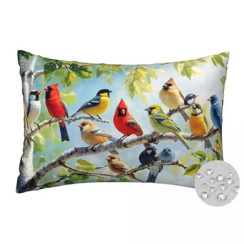 LLWYH Outdoor Kissen 35x55 cm 2er Set Kissenbezug Vogelschwarm Wasserfest Outdoor Kissenbezüge Zweige Dekokissen Zierkissen mit Verstecktem Reißverschluss Sofakissen für Garten Patio Deko -FS541 LLWYH Outdoor Kissen 35x55 cm 2er Set Kissenbezug Vogelschwarm Wasserfest Outdoor Kissenbezüge Zweige Dekokissen Zierkissen mit Verstecktem Reißverschluss Sofakissen für Garten Patio Deko -FS541 von LLWYH