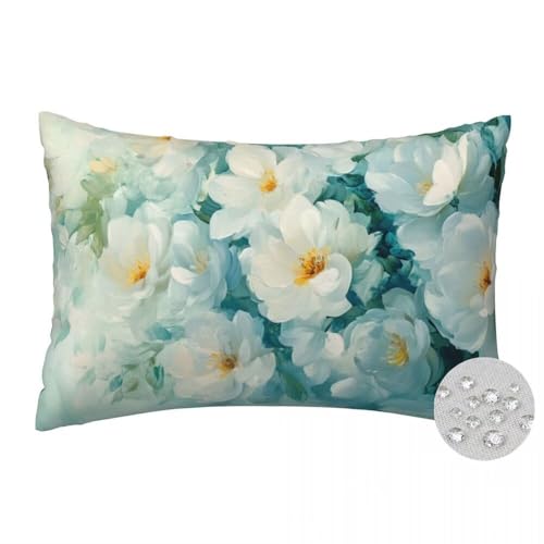 Outdoor Kissen 40x70 cm 2er Set Kissenbezug Weiße Blume Wasserfest Outdoor Kissenbezüge Grün Dekorative Kissenhüllen Zierkissen mit Verstecktem Reißverschluss Sofakissen für Garten Patio Deko -FS547 Outdoor Kissen 40x70 cm 2er Set Kissenbezug Weiße Blume Wasserfest Outdoor Kissenbezüge Grün Dekorative Kissenhüllen Zierkissen mit Verstecktem Reißverschluss Sofakissen für Garten Patio Deko -FS547 von LLWYH