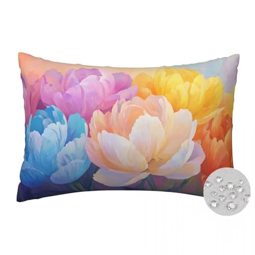 Outdoor Kissen 50x70 cm 2er Set Kissenbezug Buntes Wasserfest Outdoor Kissenbezüge Blume Dekorative Kissenhüllen Zierkissen mit Verstecktem Reißverschluss Sofakissen für Garten Patio Deko -FS557 Outdoor Kissen 50x70 cm 2er Set Kissenbezug Buntes Wasserfest Outdoor Kissenbezüge Blume Dekorative Kissenhüllen Zierkissen mit Verstecktem Reißverschluss Sofakissen für Garten Patio Deko -FS557 von LLWYH