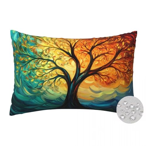 Outdoor Kissen 50x80 cm 2er Set Kissenbezug Großer Baum Wasserfest Outdoor Kissenbezüge Baum des Lebens Dekokissen Zierkissen mit Verstecktem Reißverschluss Sofakissen für Garten Patio Deko -FS563 Outdoor Kissen 50x80 cm 2er Set Kissenbezug Großer Baum Wasserfest Outdoor Kissenbezüge Baum des Lebens Dekokissen Zierkissen mit Verstecktem Reißverschluss Sofakissen für Garten Patio Deko -FS563 von LLWYH